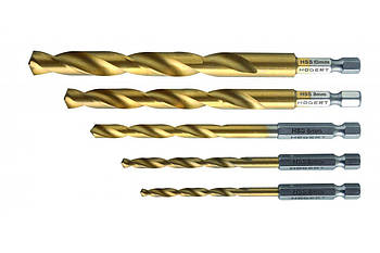 Набір свердел по металу із шестигранним хвостовиком HOEGERT HT6D180