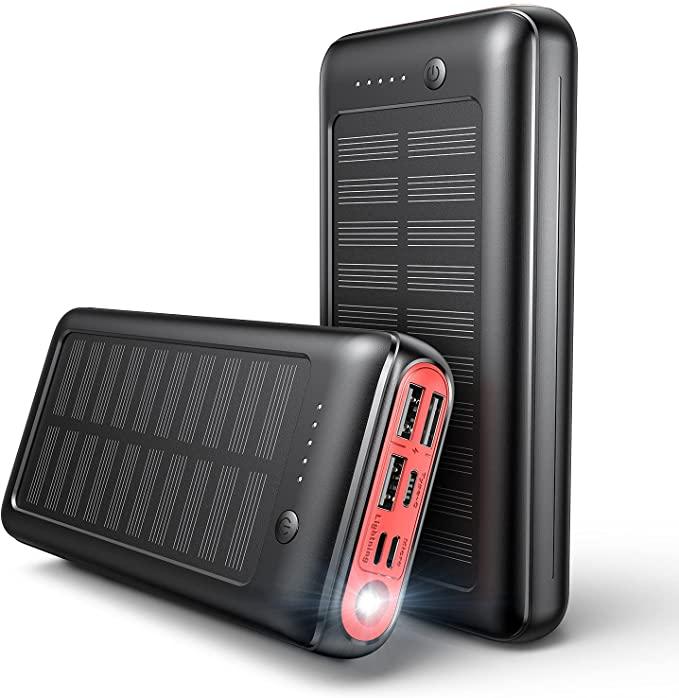 Зарядний пристрій на сонячних батареях Solar panel 30000mAh 3 х USB (GS1), фото 1