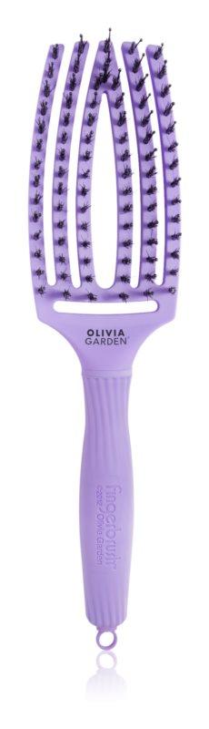 Щітка для волосся комбінована Olivia Garden Finger Brush Combo Medium Lavander (OGID1407)