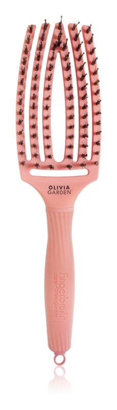 Щітка для волосся комбінована Olivia Garden Finger Brush Combo Medium Peach (OGID1410)