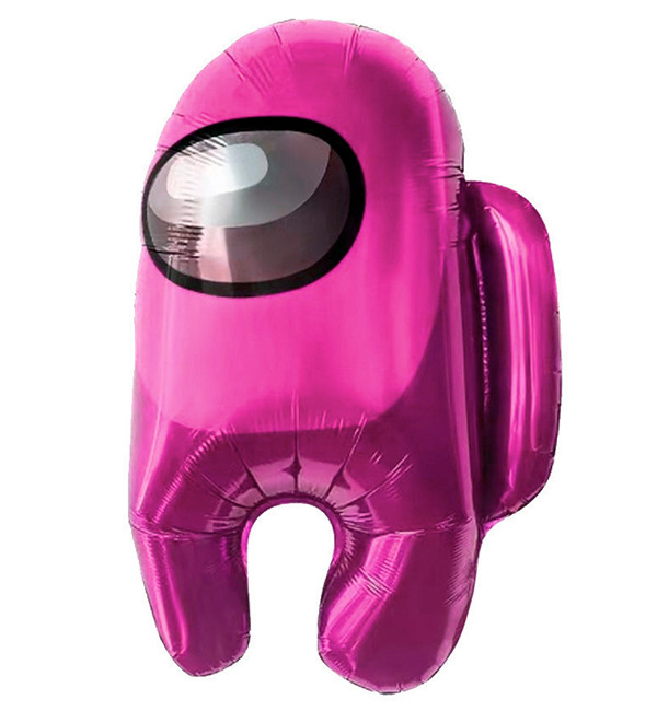 Повітряні кульки "Космонавтик рожевий", 56*42 см., якісний матеріал