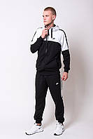 Мужской спортивный костюм Nike черно-белый. Черный мужской спортивный костюм Найк осень