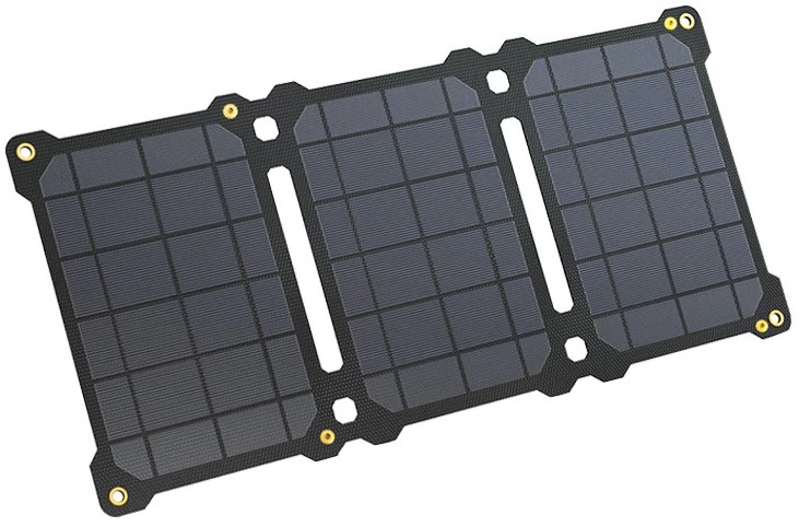 Солнечное зарядное устройство Allpowers 21W на элементах SunPower и ETFE покрытием ( AP-ES-004-BLA ) Black - фото 1 - id-p1651627263