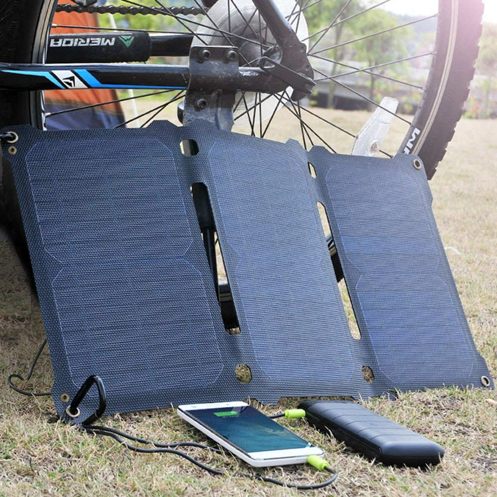 Солнечное зарядное устройство Allpowers 21W на элементах SunPower и ETFE покрытием ( AP-ES-004-BLA ) Black - фото 9 - id-p1651627263