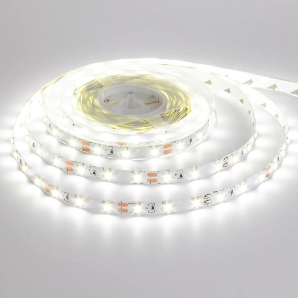 Світлодіодна стрічка 24V, 2835, 120 led/m, 9.6W, IP20, 4500K - білий нейтральний, ST-24-2835-120-NW-20, фото 1