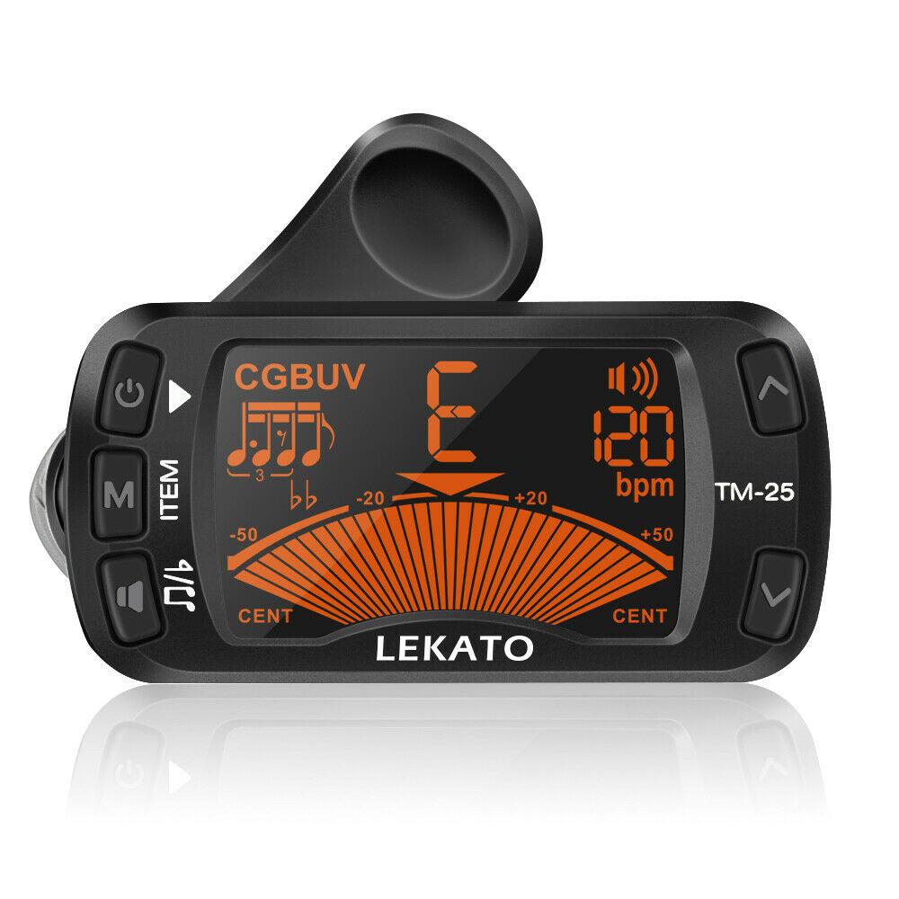 Lekato 3in1 TM-25 Універсальний гітарний бас Супер яскраве підсвічування, РК-дисплей (3,7*2,3 см), він може забезпечити відмінну в