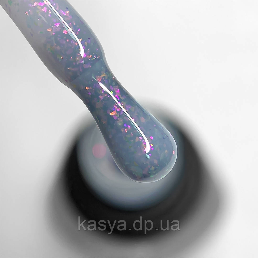 База з поталлю Siller Potal Base No6 (молочна з дрібною різнобарвною поталлю), 8 мл