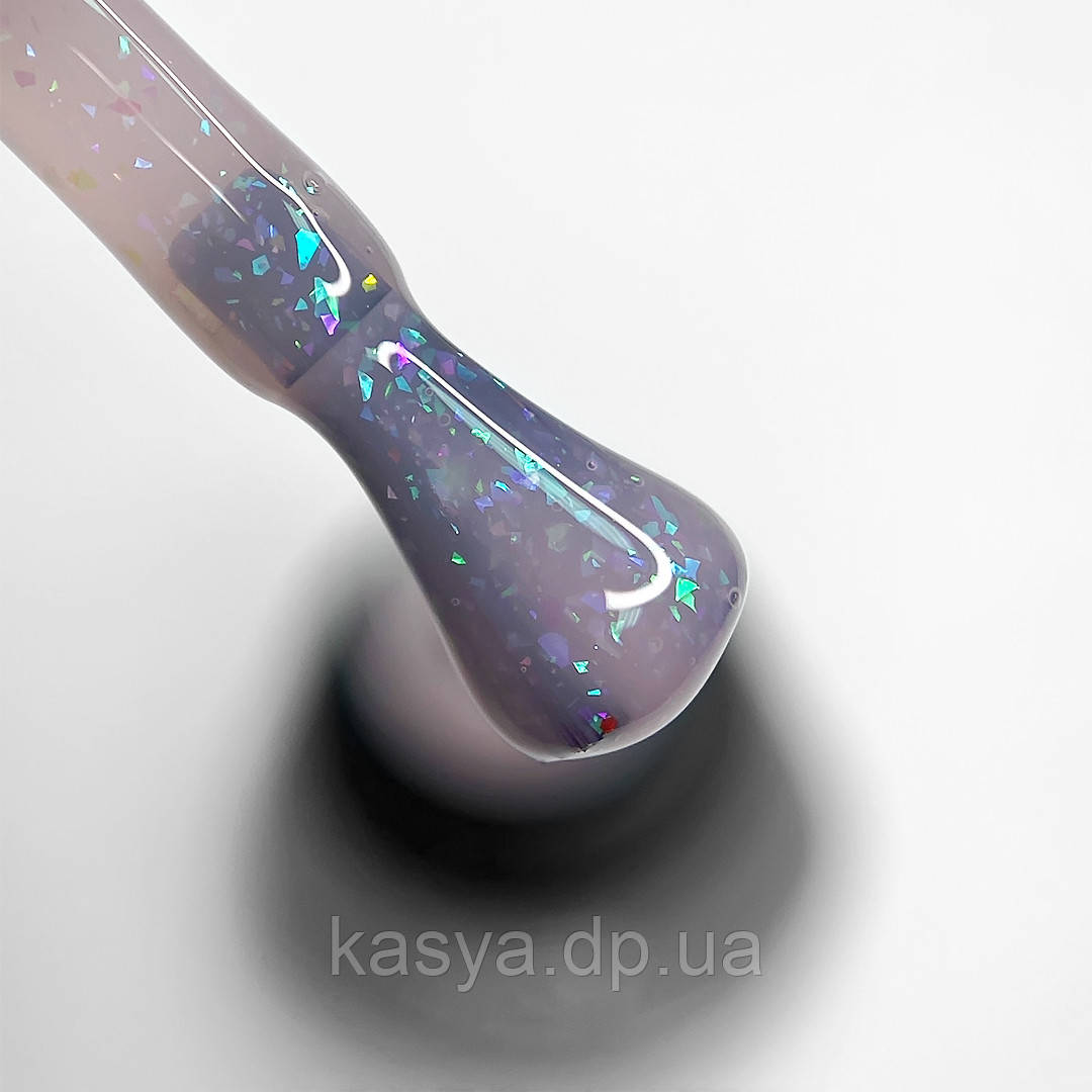 База з поталлю Siller Potal Base №8 (рожева з дрібною кольоровою поталлю), 8 мл