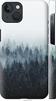 Чехол накладка бампер на Apple iPhone 13 Дымка лес туман Эппл Айфон 13
