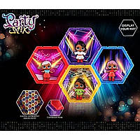 Набор кукол ЛОЛ Party Mix (4 вида кукол в соте, подсветка, одежда, аксессуары, в коробке) SA 1304