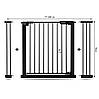 Бар'єр ворота безпеки для дітей Homart S+ 77-108 см чорний (9422), фото 4