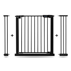 Бар'єр ворота безпеки для дітей Homart S+ 77-108 см чорний (9422)