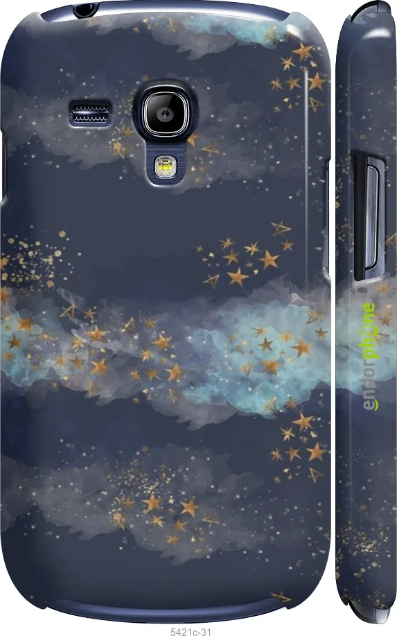 Чохол на Samsung Galaxy S3 mini Ночь золотые звезды Самсунг Галакси с3 Мини