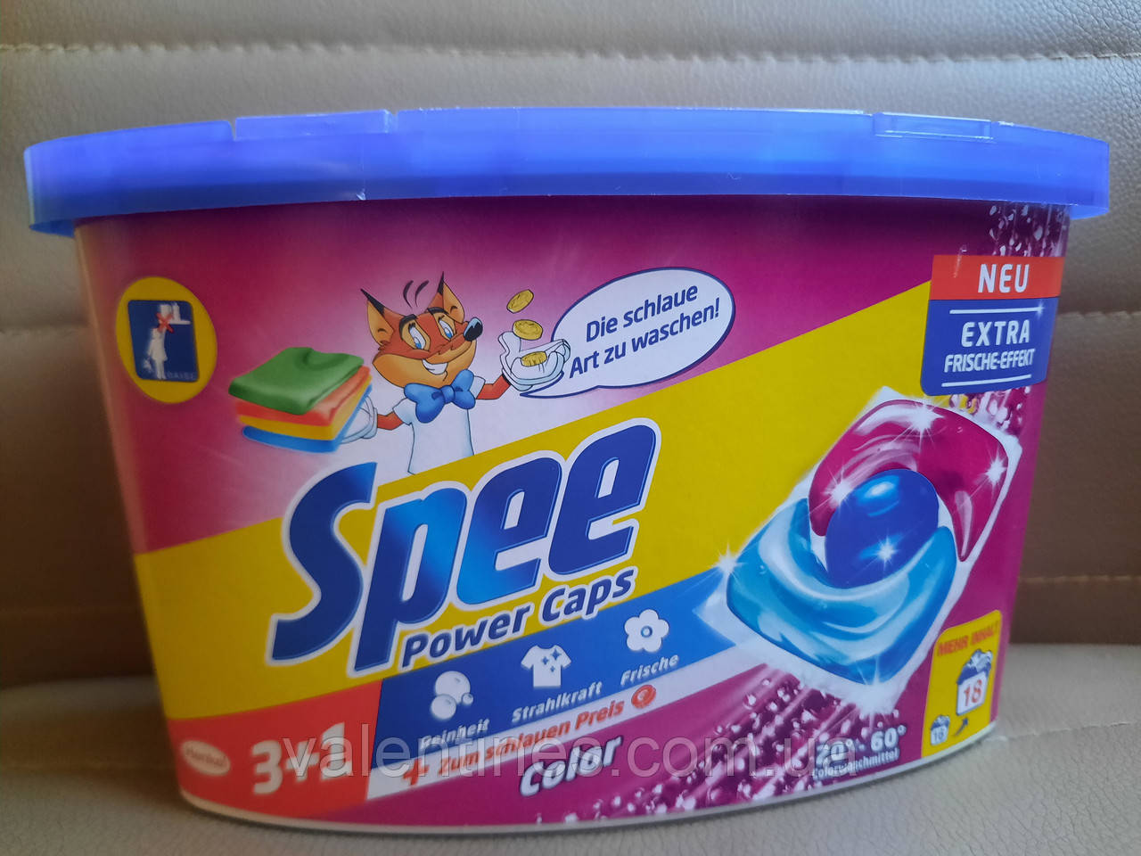 Капсули для прання Spee Power Caps 3+1 Color 18 шт, фото 1