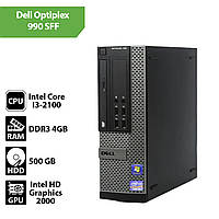 Системный блок Dell Optiplex 990 SFF (Core I3-2100/DDR3 4Gb/HDD 500GB)