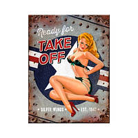 Магніт 8x6 см "Nose-Art Ready for Take off" Nostalgic Art (14307) 4008116