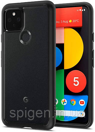 Чохол Spigen для Google Pixel 5 - Hybrid Ultra, Matte Black (ACS01898), фото 1
