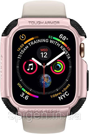 Чехол Spigen для Apple Watch (44mm) Tough Armor, Rose Gold (062CS24479), фото 1
