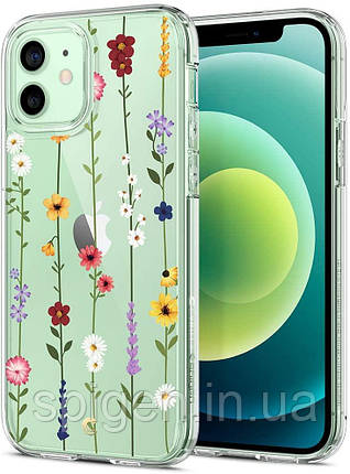 Чохол Spigen для iPhone 12 / iPhone 12 Pro — Ciel, Flower Garden (ACS01728), фото 1