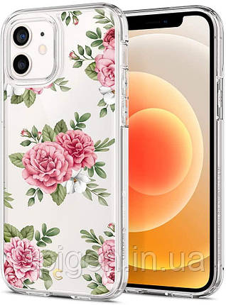 Чохол Spigen для iPhone 12 / iPhone 12 Pro — Ciel, Pink Floral (ACS01828), фото 1