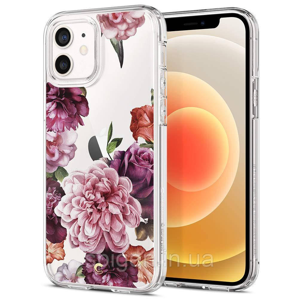 Чохол Spigen для iPhone 12 / iPhone 12 Pro — Ciel, Rose Floral (ACS01727)