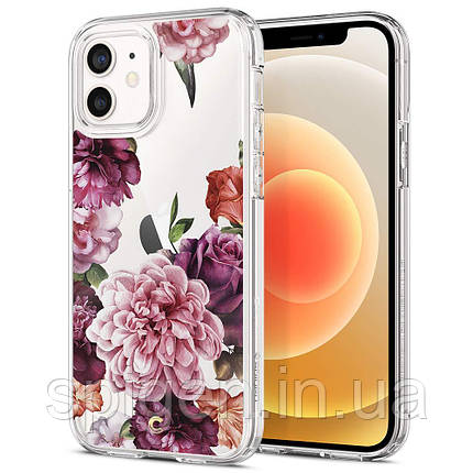 Чохол Spigen для iPhone 12 / iPhone 12 Pro — Ciel, Rose Floral (ACS01727), фото 1