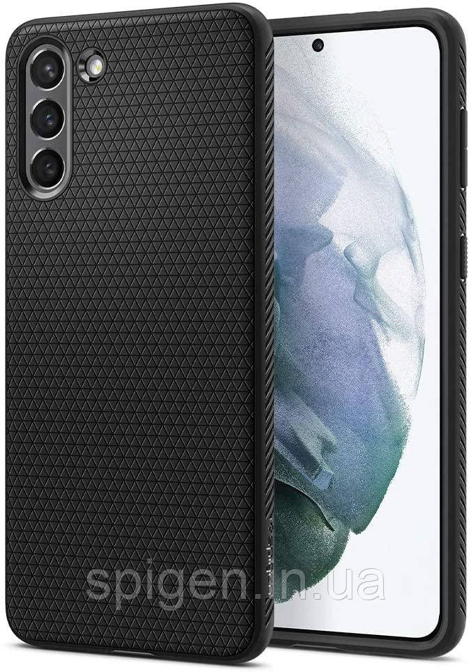 Чохол Spigen для Samsung Galaxy S21 — Liquid Air, Black (ACS02422)