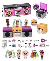 Игровой набор Кукла ЛОЛ (магнитофон, 3 куклы, аксессуары, звуковые и световые эффекты, в коробке) 0003