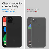 Чохол Spigen для Google Pixel 4a (5G) — Rugged Armor, Matte Black (ACS01885), фото 3