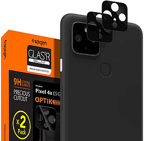 Захисне скло Spigen для камери Pixel 4a (5G) — Optik camera lens (2шт), Black (AGL02125)