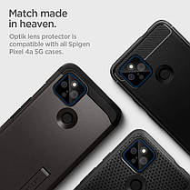 Захисне скло Spigen для камери Google Pixel 4a (5G) — Optik camera lens (2шт), Black (AGL02125), фото 6