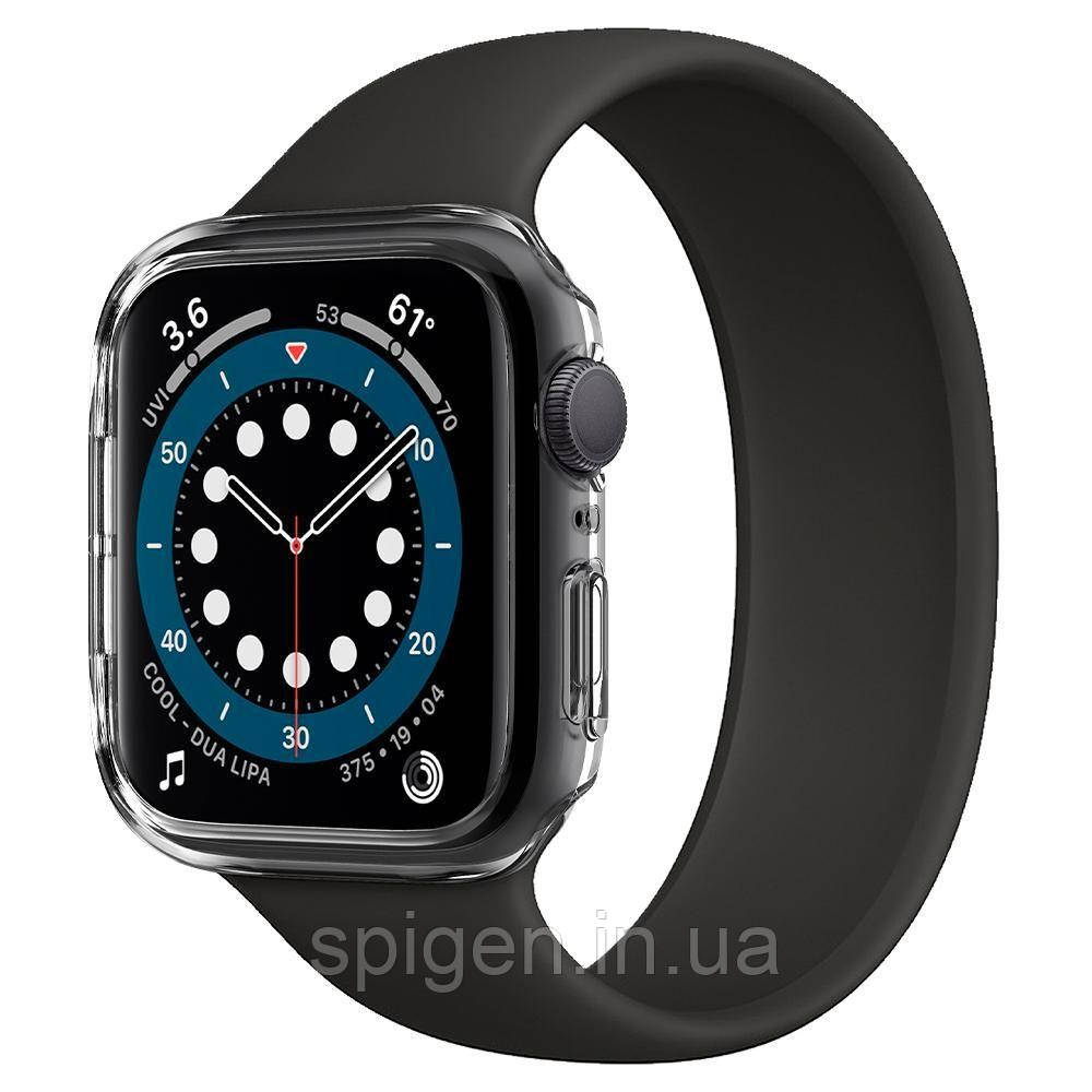 Чехол Spigen для Apple Watch SE / 6 / 5 / 4 (40mm) Thin Fit, Crystal Clear (ACS02815) - фото 1 - id-p1652170065