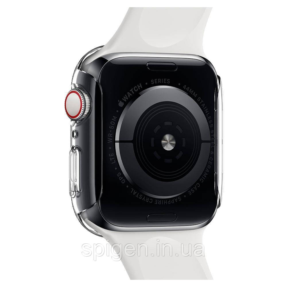 Чехол Spigen для Apple Watch SE / 6 / 5 / 4 (40mm) Thin Fit, Crystal Clear (ACS02815) - фото 6 - id-p1652170065
