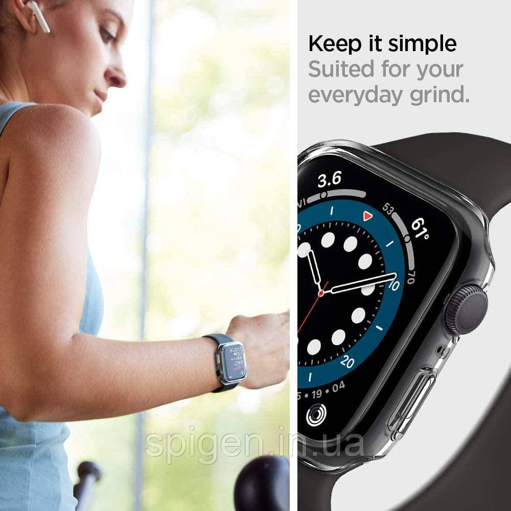 Чехол Spigen для Apple Watch SE / 6 / 5 / 4 (40mm) Thin Fit, Crystal Clear (ACS02815) - фото 8 - id-p1652170065