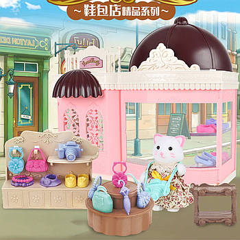 Ігровий набір Forest Families "Модний бутік" (1 флоксовий герой, меблі, аксесуари, в коробці) SD 882