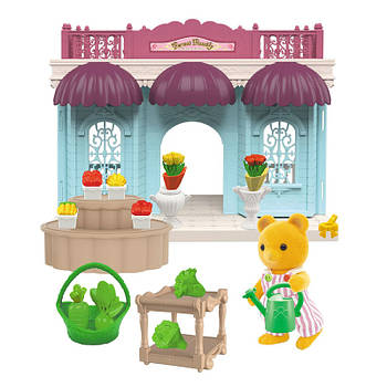 Ігровий набір Forest Families (34 елементи, 1 флоксовий герой, меблі, аксесуари, у коробці) SD 883