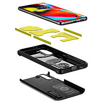 Чехол Spigen для Samsung Galaxy S21 - Tough Armor, Black (ACS02425), фото 6