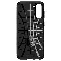 Чохол Spigen для Samsung Galaxy S21 — Rugged Armor, Black (ACS02421), фото 4
