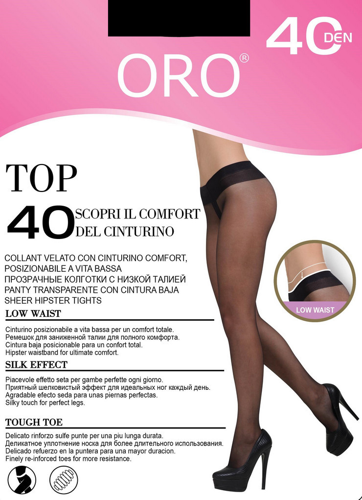 Top 40 den колготи Nero Oro (4-L) 3950470