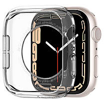 Чехол Spigen для Apple Watch SE/ 7/6 /5 /4 (41/40mm) - Liquid Crystal, Crystal Clear (ACS04195), фото 3