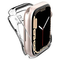 Чехол Spigen для Apple Watch SE/ 7/6 /5 /4 (41/40mm) - Liquid Crystal, Crystal Clear (ACS04195), фото 6