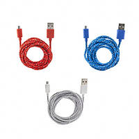 Кабель мікро-USB асортимент 3 кольори 4008294