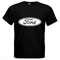 Модна футболка чоловіча чорна Ford