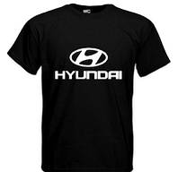 Крутая мужская футболка черная Hyndai