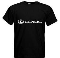 Футболка трикотажная черная Lexus