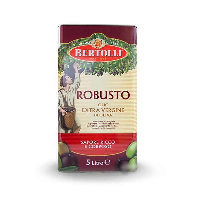 Масло оливковое Bertolli Robusto Olio Extra Vergine di Oliva 5 л - фото 1 - id-p1652213431