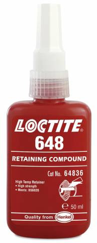 Loctite 648 термостойкий высокопрочный вал-втулочный фиксатор (50мл) - фото 1 - id-p269477003