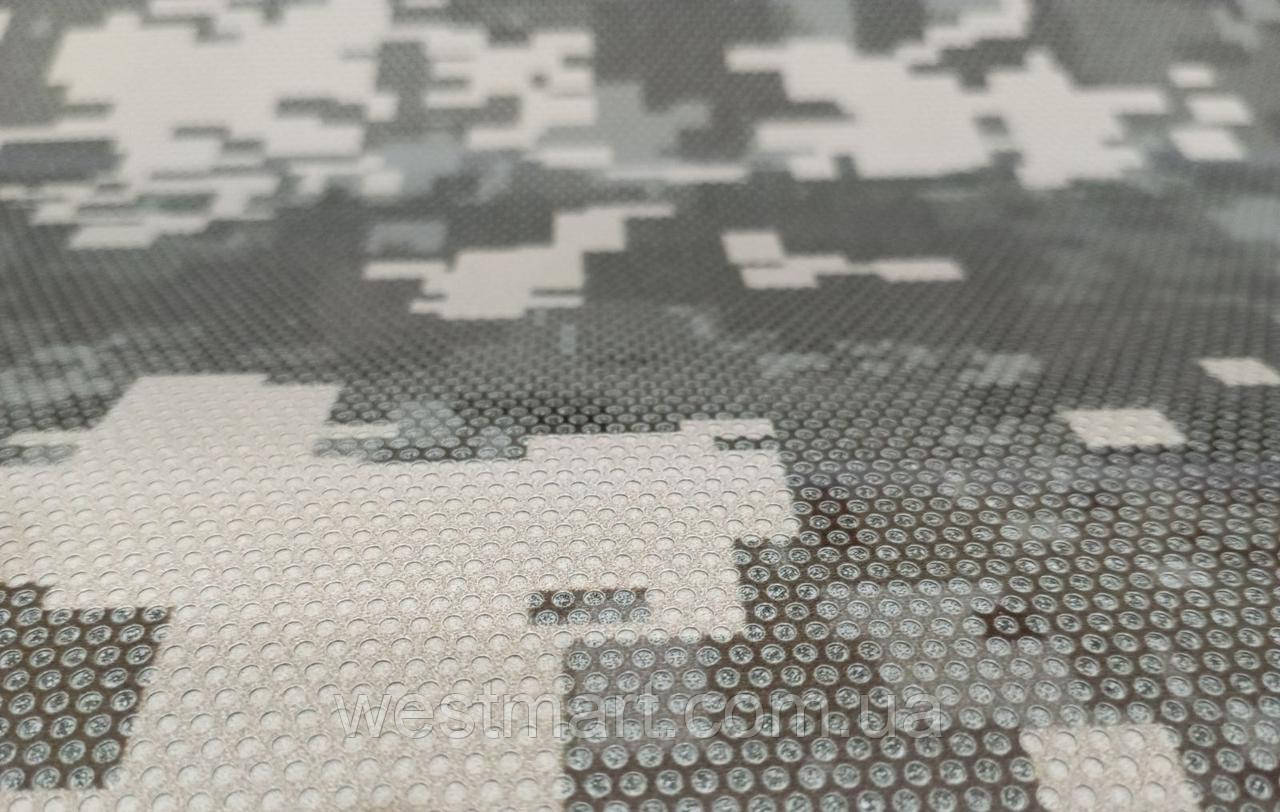 Перфорована камуфляжна плівка на авто військовий піксель