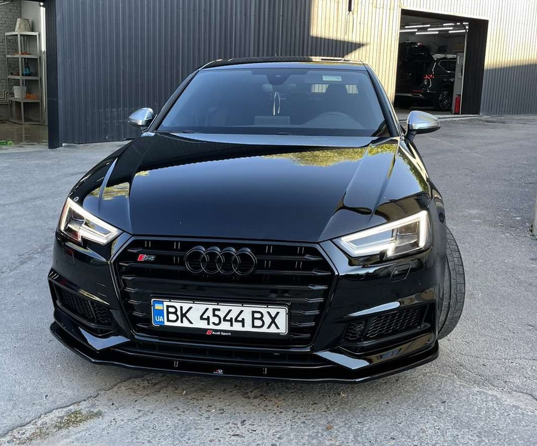 Сплітер Audi A4 B9 S-Line/S4 B9 тюнінг елерон обвіс (V2)