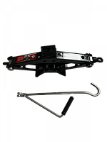 Домкрат автомобільний 1 т. 100-350 мм. гвинтовий ромб механічний з ризинкою на стику Дорожня карта